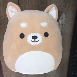 NWT squishmallows Angie the tan shiba inu puppy dog stuffed animal plush